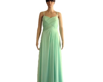Bridesmaid Dress. Prom Dress. Light Mint Dress