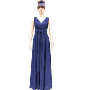 Navy Blue Bridesmaid Dress.navy Blue Prom Dress - Etsy
