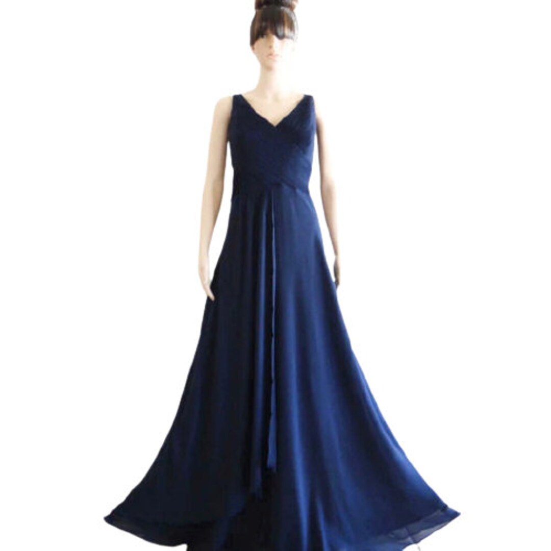 Navy Blue Prom Dress.navy Blue Maxi Dress - Etsy
