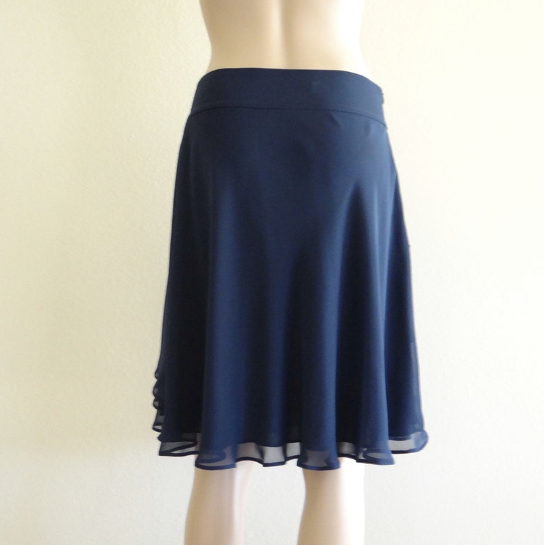 navy blue evening skirt
