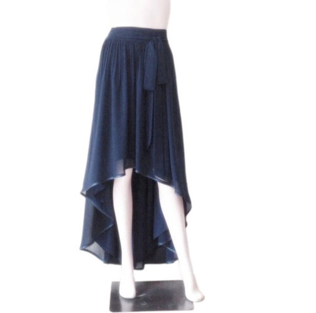 Navy Blue Maxi Skirt. Navy Blue Bridesmaid Skirt. Long Evening Skirt. Chiffon Floor Length Skirt. Etsy Canada