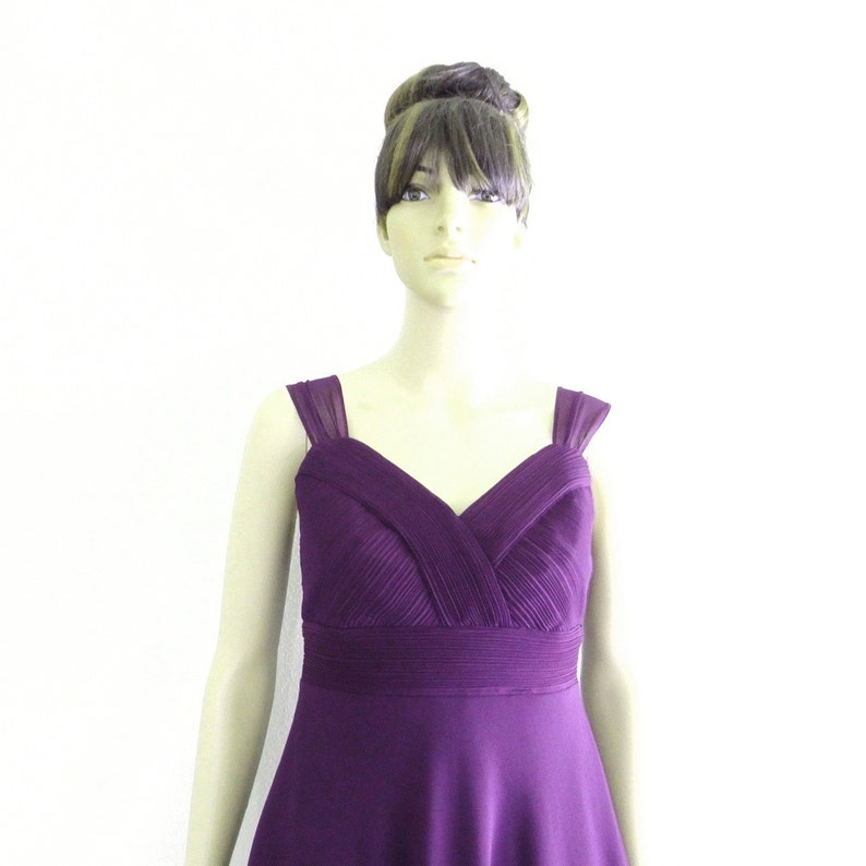 Dark Purple High Low Dress. Dark Purple Bridesmaid Dress. - Etsy