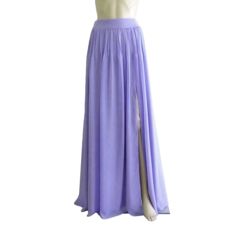 Floral Lavender Maxi Skirt. Long Evening Skirt. Floral | Etsy