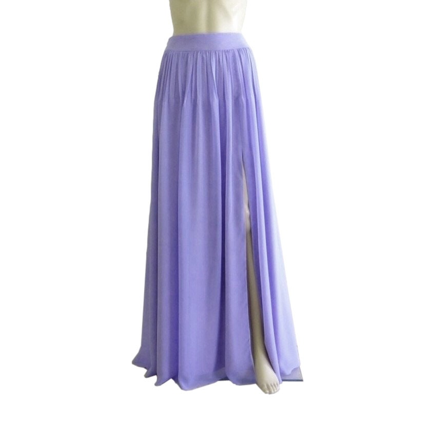 Jolie Maxi Skirt - Lavender Grey