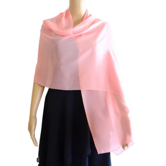 pink chiffon wrap