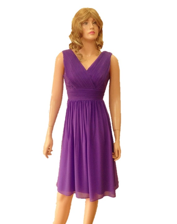 Floral Lavender Bridesmaid Dress 