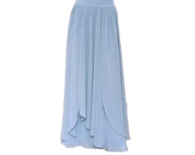 Dusty Blue Skirt  (Small - 3X)