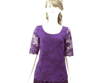 knee length dresses for ladies This Is Why Lavender Purple Top, x Large - The Mint Julep Boutique