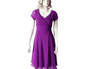 Purple Dress, Purple Bridesmaid Dress, Purple Women Clothing, Purple Swing Dress, Plus Size Clothing, Knee Length Dress, Short Sleeve Dress - Etsy Purple Dress, Purple Bridesmaid Dress, Purple Women Clothing, Purple Swing Dress, Plus Size Clothing, Knee Length Dress, Short Sleeve Dress - Etsy