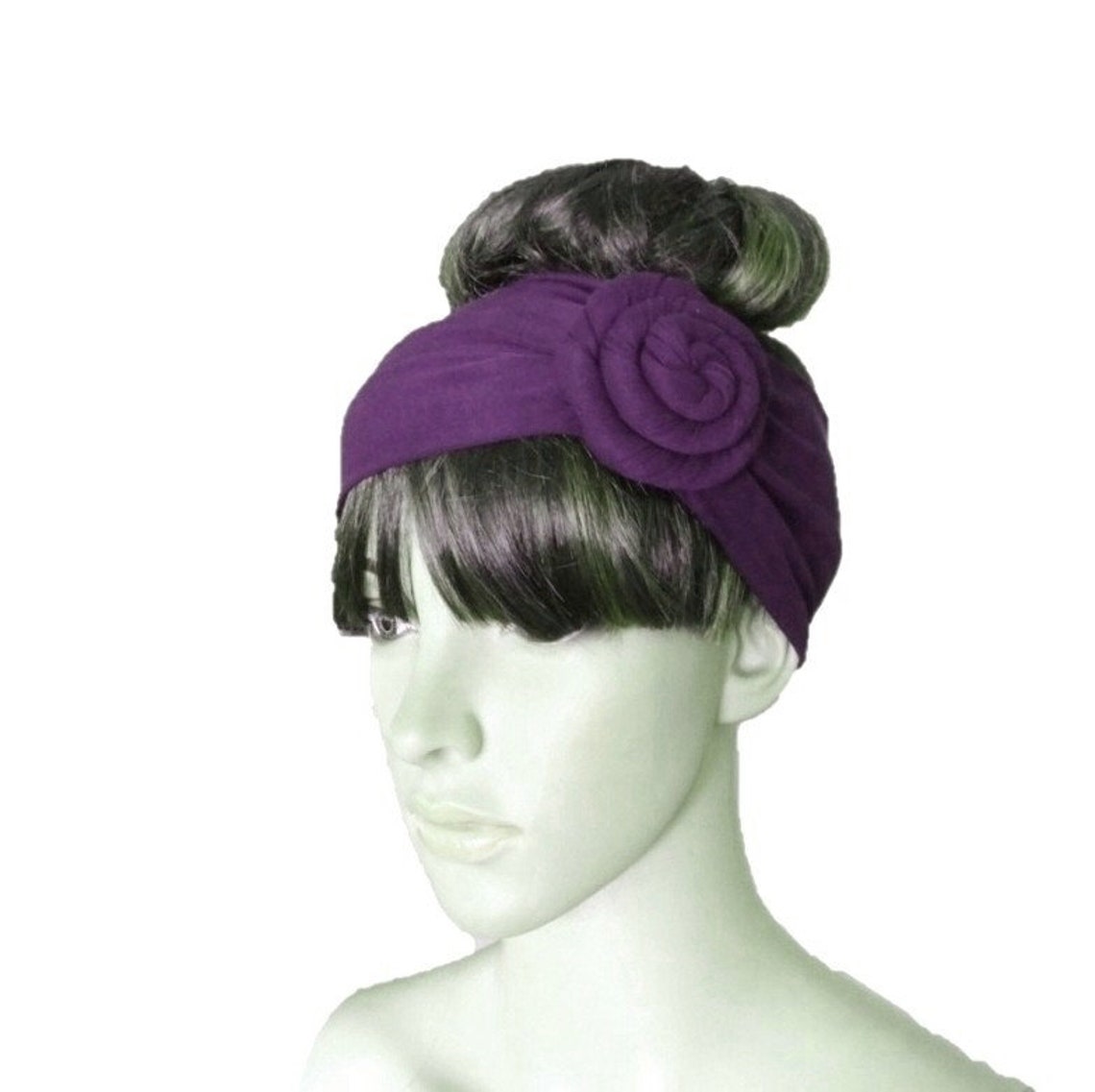 Purple - Handcrafted Fab Artwork Hair Band  24