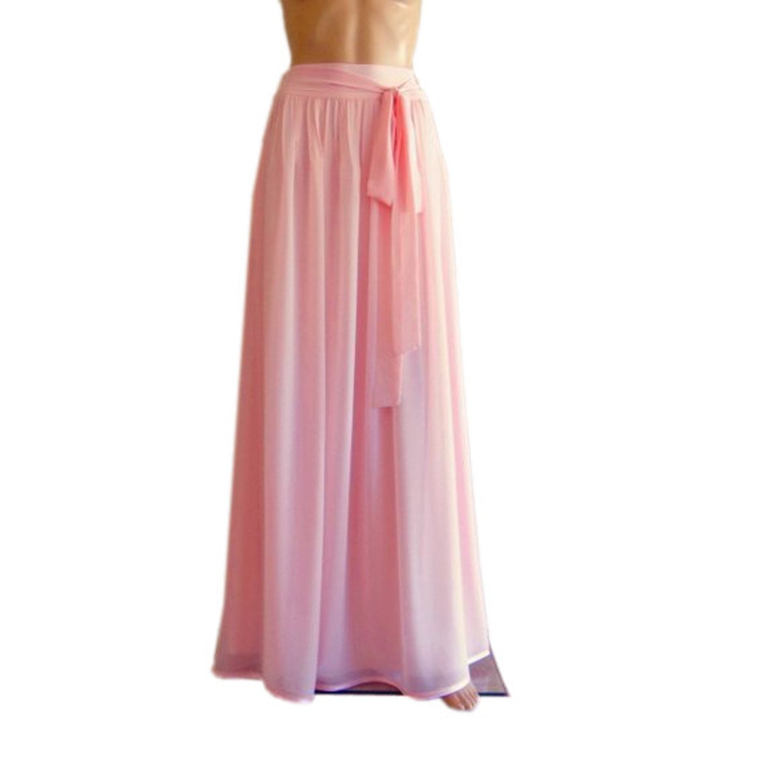 Baby Pink Bridesmaid Skirt. Baby Pink Floor Length Skirt. Long - Etsy