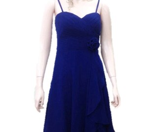 Steel Blue Bridesmaid Dress. Steel Blue Evening Dress. Silk Knee Length Dress - Etsy Steel Blue Bridesmaid Dress. Steel Blue Evening Dress. Silk Knee Length Dress - Etsy