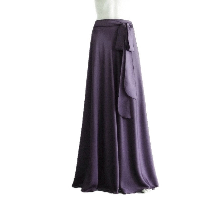 IU RITA MENNOIA | Dark purple Women's Maxi Skirts | YOOX