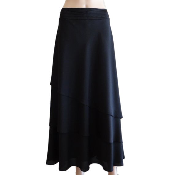 Black Maxi Skirt.long Skirt.evening Skirt Etsy