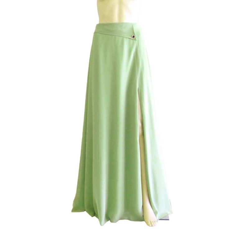 Sage Green Maxi Skirt. Sage Green Bridesmaid Skirt. Long Etsy
