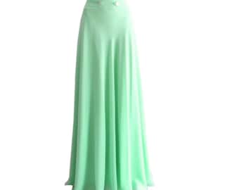 MOISESNIETO】 GREEN FUR slit SKIRT MOISESNIETO】 GREEN FUR slit SKIRT