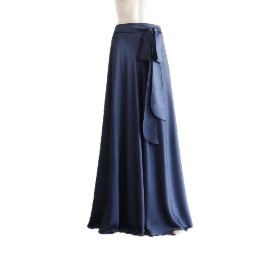Navy Blue Maxi Skirt. Silk Floor Length Skirt. Navy Blue Navy Blue Maxi Skirt. Silk Floor Length Skirt. Navy Blue