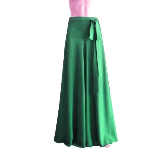 Lange store groene rok