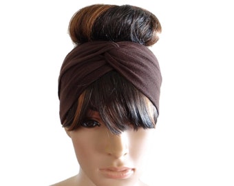 Brown Headband. Brown Head Wrap