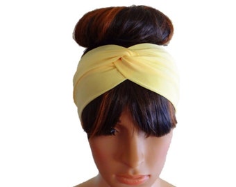 Yellow Headband. Yellow Head Wrap