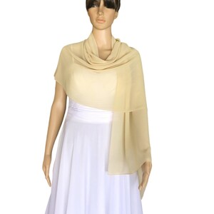 Foulard Rectangulaire Léger Femme Couleur Nude - Style Pashmina Avec Franges - Neuf