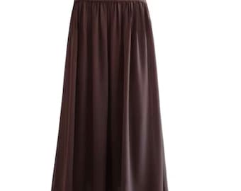 Brown Long Brown Maxi Chiffon Party Long