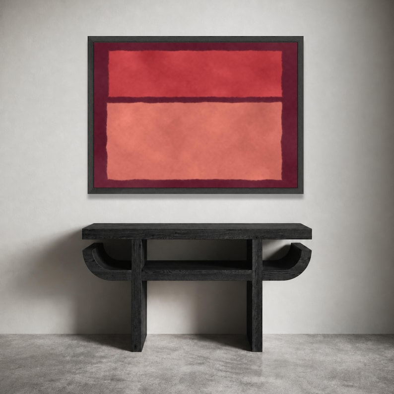 Mark Rothko Paint Mark Rothko-inspired Abstract Canvas Wall Art, Color Field Painting ...