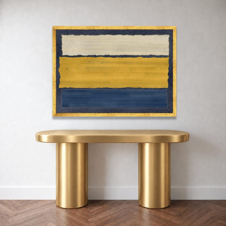 Mark Rothko Canvas Wall Art, Abstract Color Block Painting, Modern ...