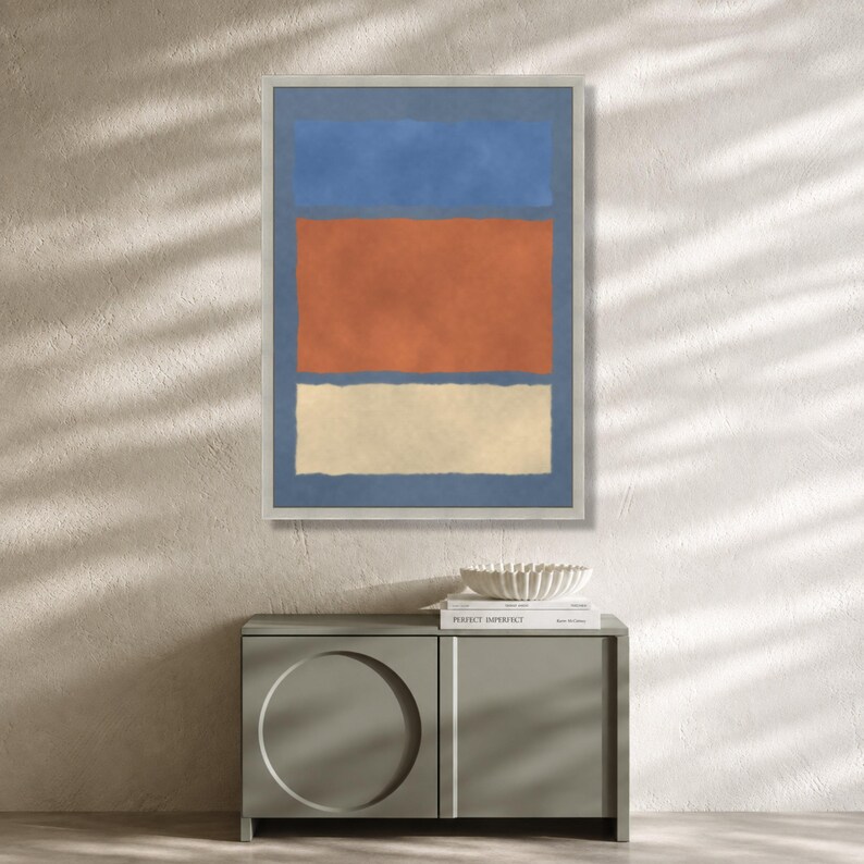 Mark Rothko Paint Mark Rothko Abstract Color Field Canvas Wall Art, Modern Minimalist ...