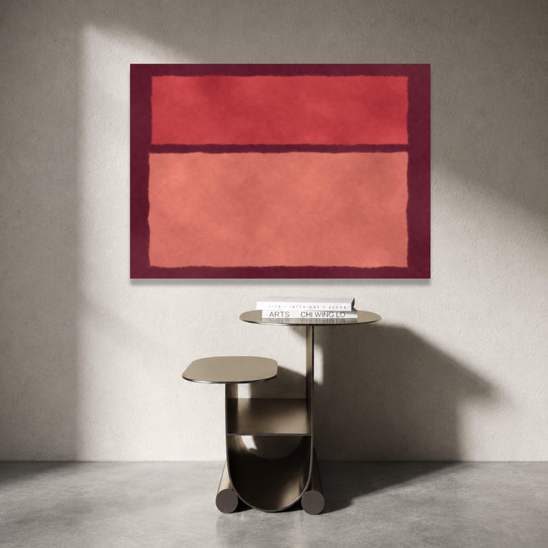 Mark Rothko Paint Mark Rothko-inspired Abstract Canvas Wall Art, Color Field Painting ...