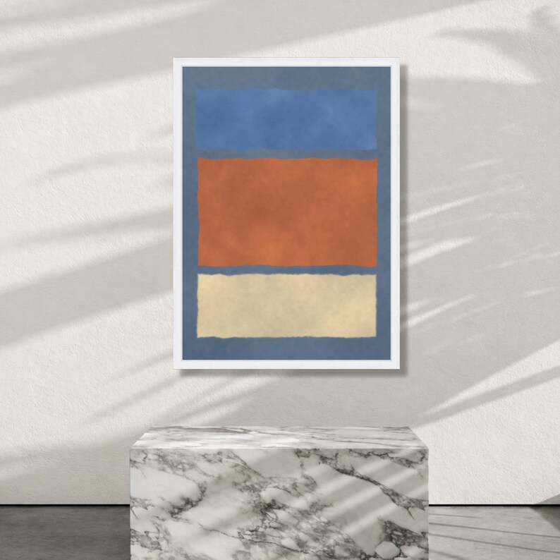 Mark Rothko Paint Mark Rothko Abstract Color Field Canvas Wall Art, Modern Minimalist ...