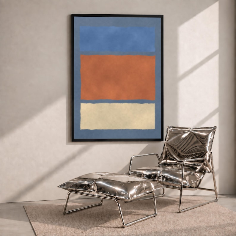 Mark Rothko Paint Mark Rothko Abstract Color Field Canvas Wall Art, Modern Minimalist ...