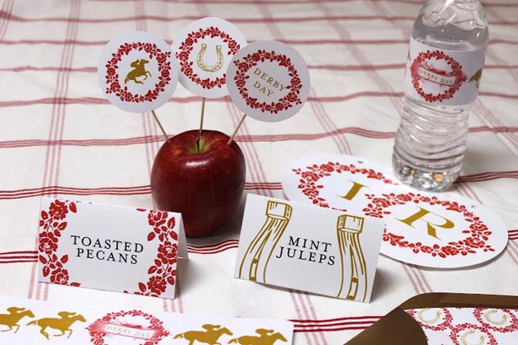 Printable Pdf Set Kentucky Derby Party Decorations Etsy