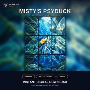 Mistys Enton 193/182 – Erweiterte Pokémon-Illustration | 9-Taschen-Ordnerseite | Destined Rivals – Digitaler Download