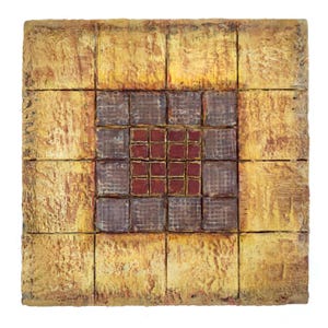 Structure - Encaustic Painting - 8x8