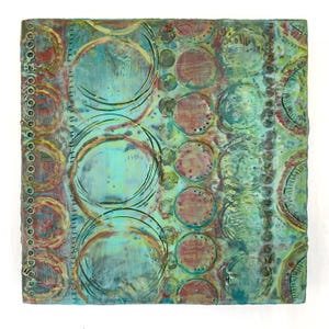 Discovery - Encaustic Painting - 8x8