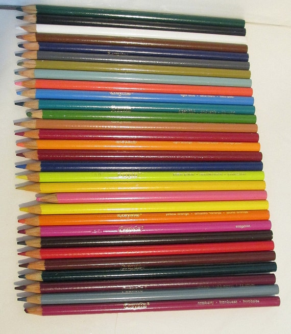 About 60 Colored Craft Art Pencils Crayola Roseart | Etsy
