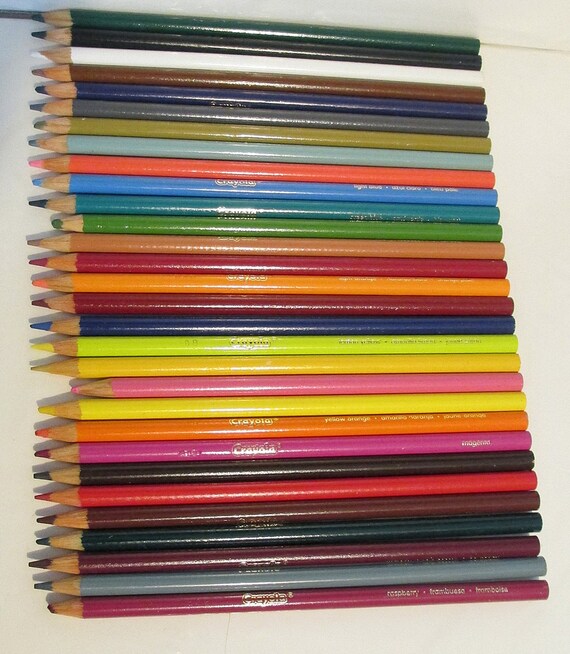 About 60 Colored Craft Art Pencils Crayola Roseart Etsy