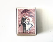 Items Similar To Vintage French Matchbox With Newlyweds Bride And