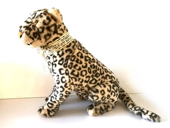 large leopard stuffed animal