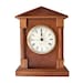 Mid-century Handmade Teak Wood Mantel Clock With Neoclassical ...