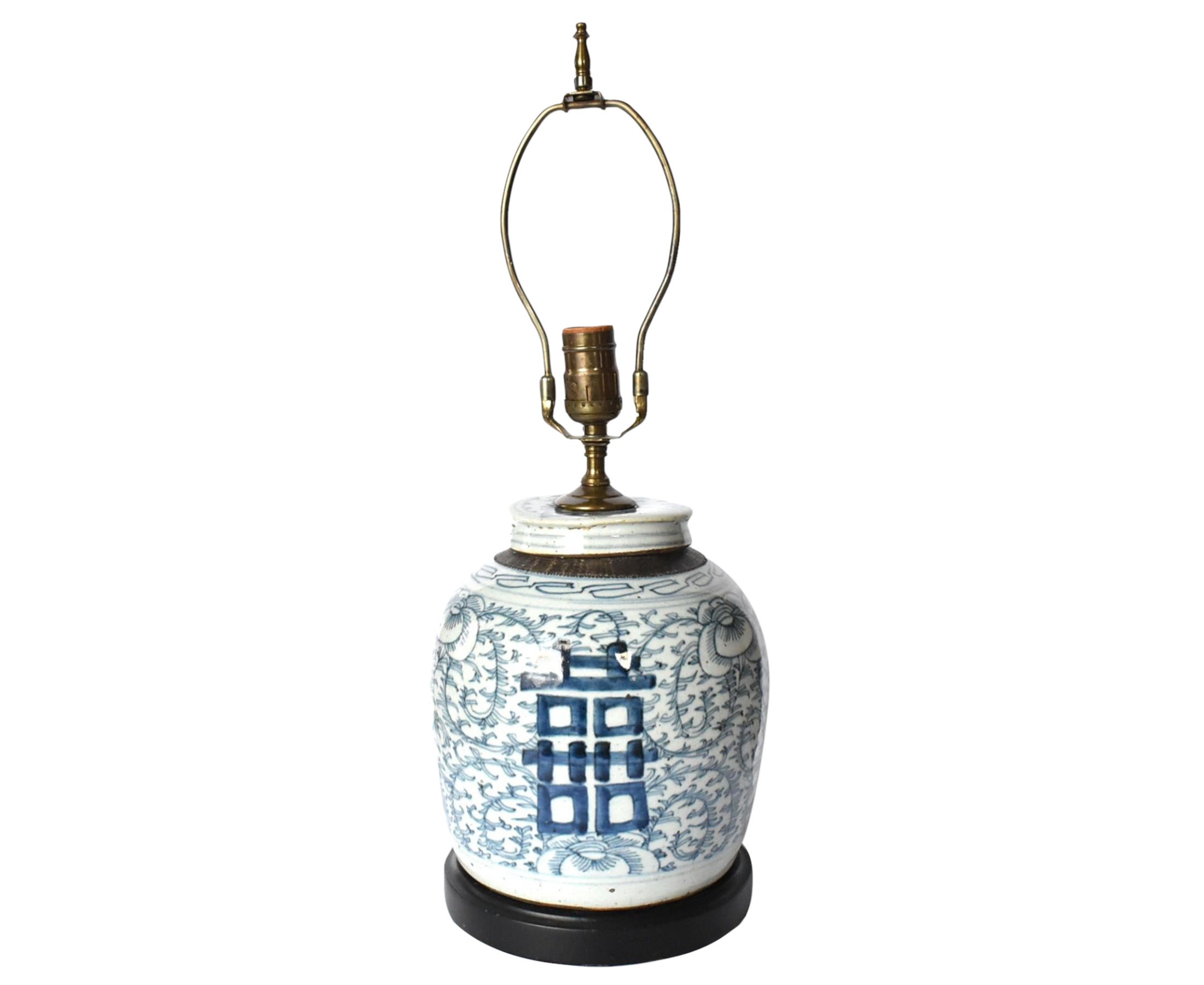 Lampe Tischlampe Vasenleuchte Tischleuchte Ginger Jar China Asia LA118 