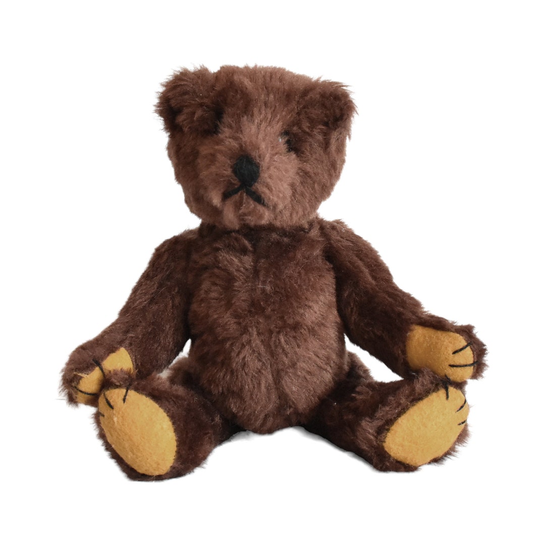 Vintage Collector's Dark Brown Teddy Bear Stuffed Animal - Etsy