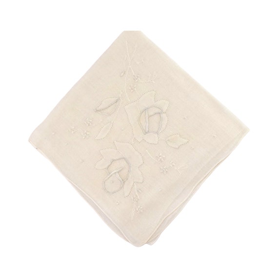 Collection of Ten Antique White Linen Handkerchie… - image 2