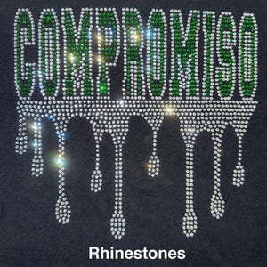 Custom Rhinestone & Spangle Bling Shirt: Personalized Sparkle Outfit image 2