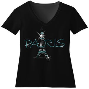 NEW  6 Pack Unisex Bling Rhinestone Accented Eiffel Tower Ladies Women Elegant Bling Rhinestone Accented Eiffel Tower White Leather  main image 2
