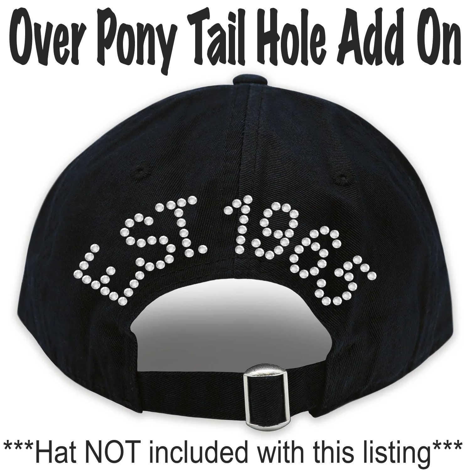 Ponytail Bling Cap - Etsy display picture 2