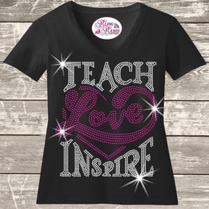 Rhinestone Teacher Shirt: Sparkle SPED Tee, Inspirational Gift