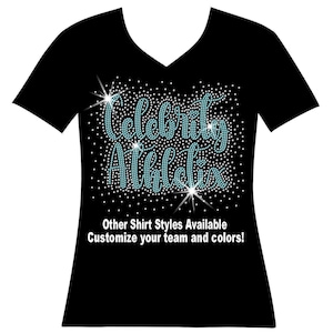 Custom Design Rhinestone Bling Shirt Custom Football Custom Baseball Custom Mom Sports Create Your Shirt Business Logo Cheer Design Birthday