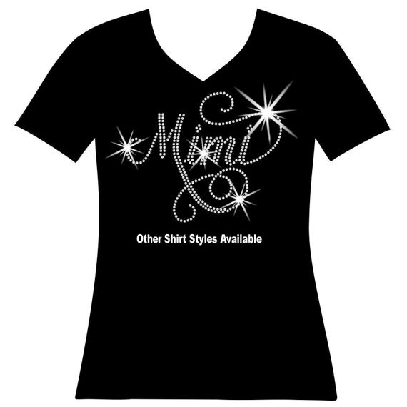 Mimi Cursive RHINESTONE Mega Bling Shirt, SPANGLE Best Mimi